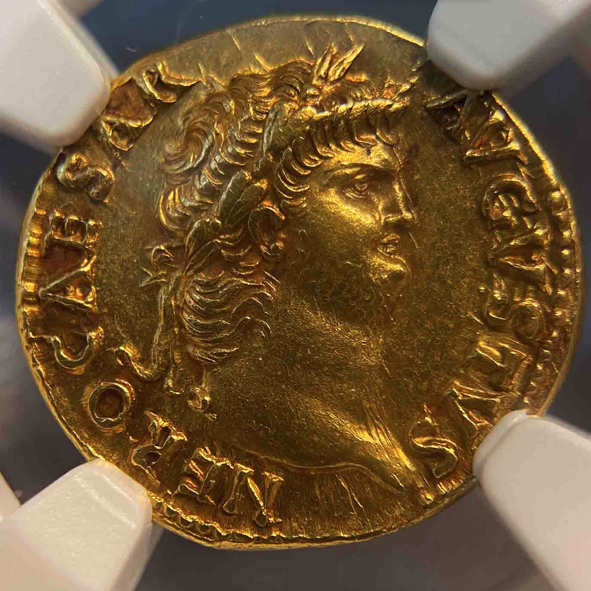 世界最高グレード鑑定品】古代ローマ帝国 皇帝ネロ ダブルペティグリー アウレウス金貨 Ch AU☆ - Tokyo Numismatic  Tradings
