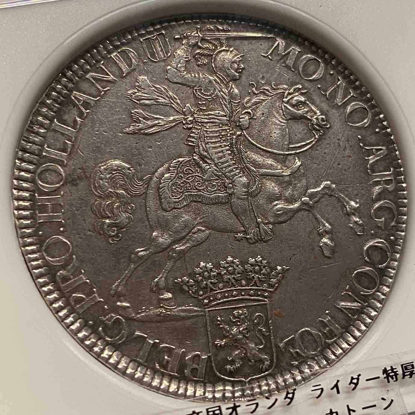 神聖ローマ帝国 ライダー特厚銀貨 ダブルドゥカトーン 1672 AU50 - Tokyo Numismatic Tradings